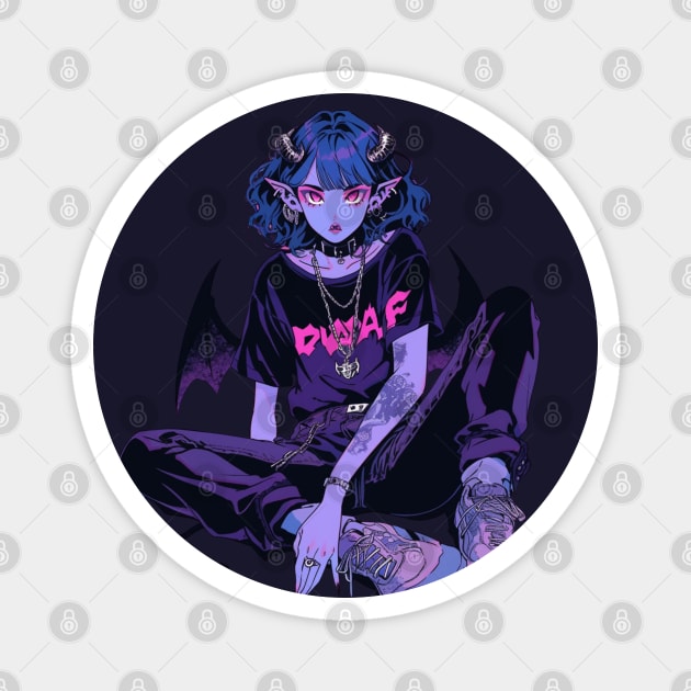 Demon Bossy Girl Magnet by DarkSideRunners